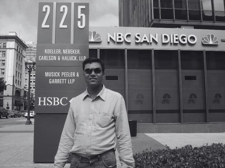 Sansoft founder Sanjay Lute on a visit to the United States