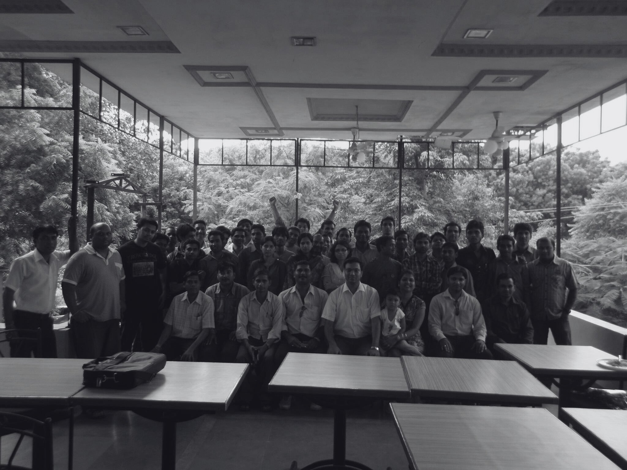 Sansoft colleagues together in the company’s early years